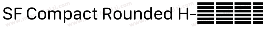 SF Compact Rounded H字体转换